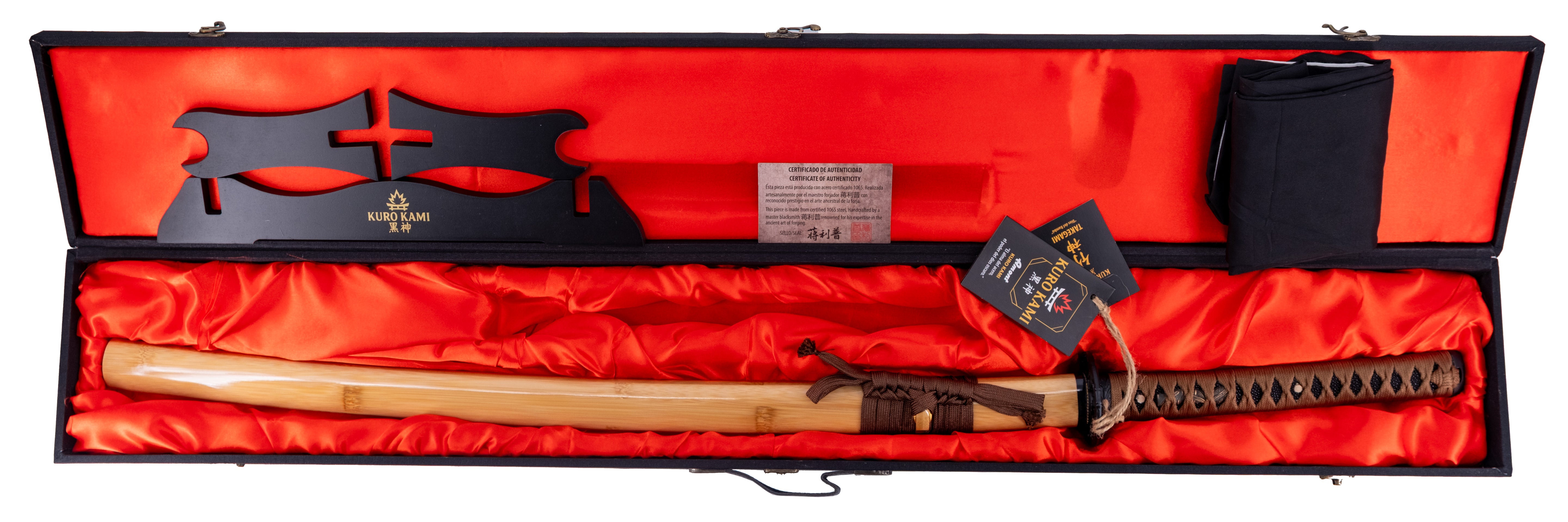 Katana Funcional Kuro Kami Takegami – Acero 1065 Certificado