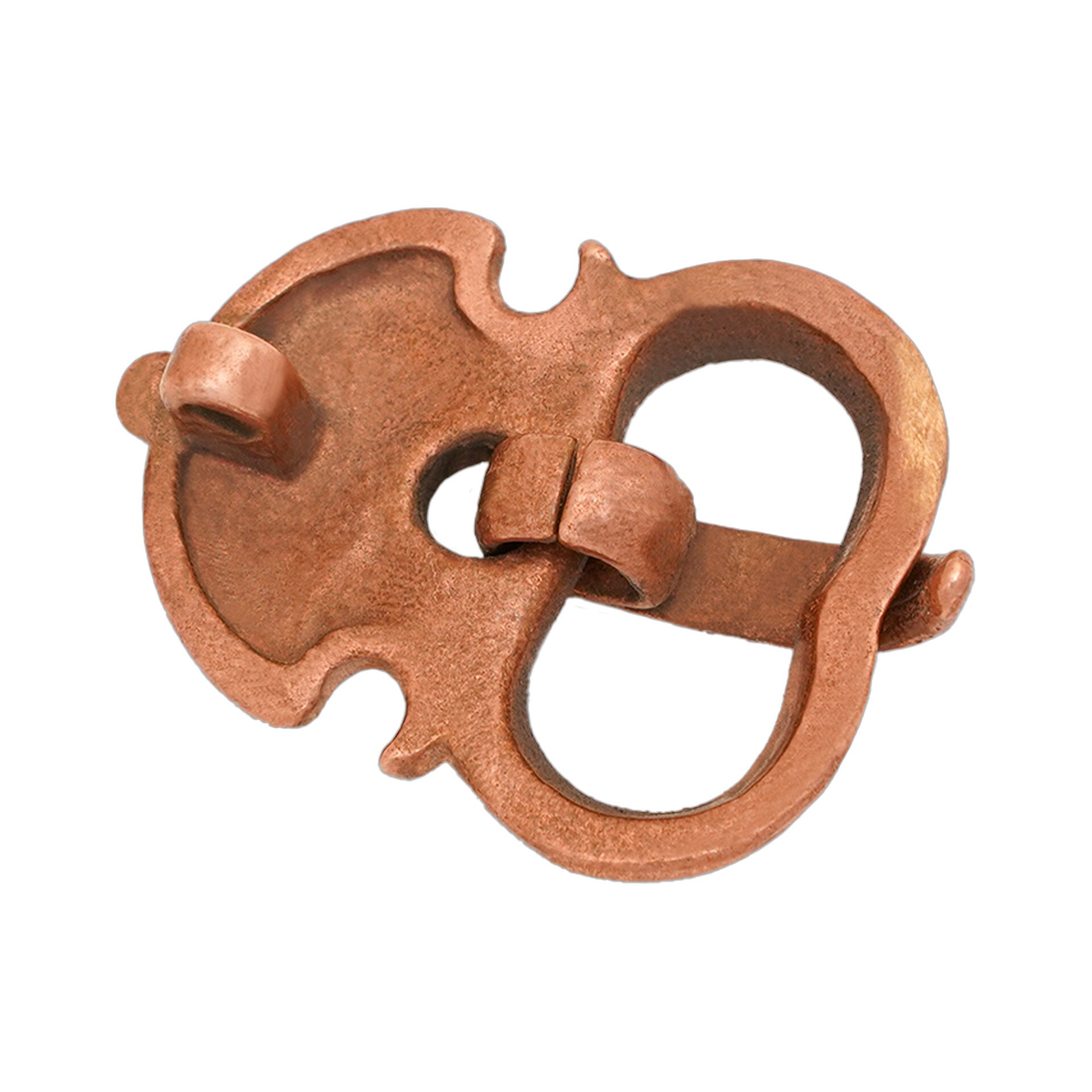 Hebilla de Cinturón Altomedieval Pequeña de Bronce Fundido a la Cera Perdida - Imagen 2