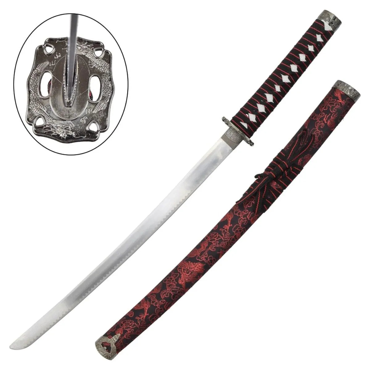 Set Ornamental Rojo Katana-Wakizashi-Tanto