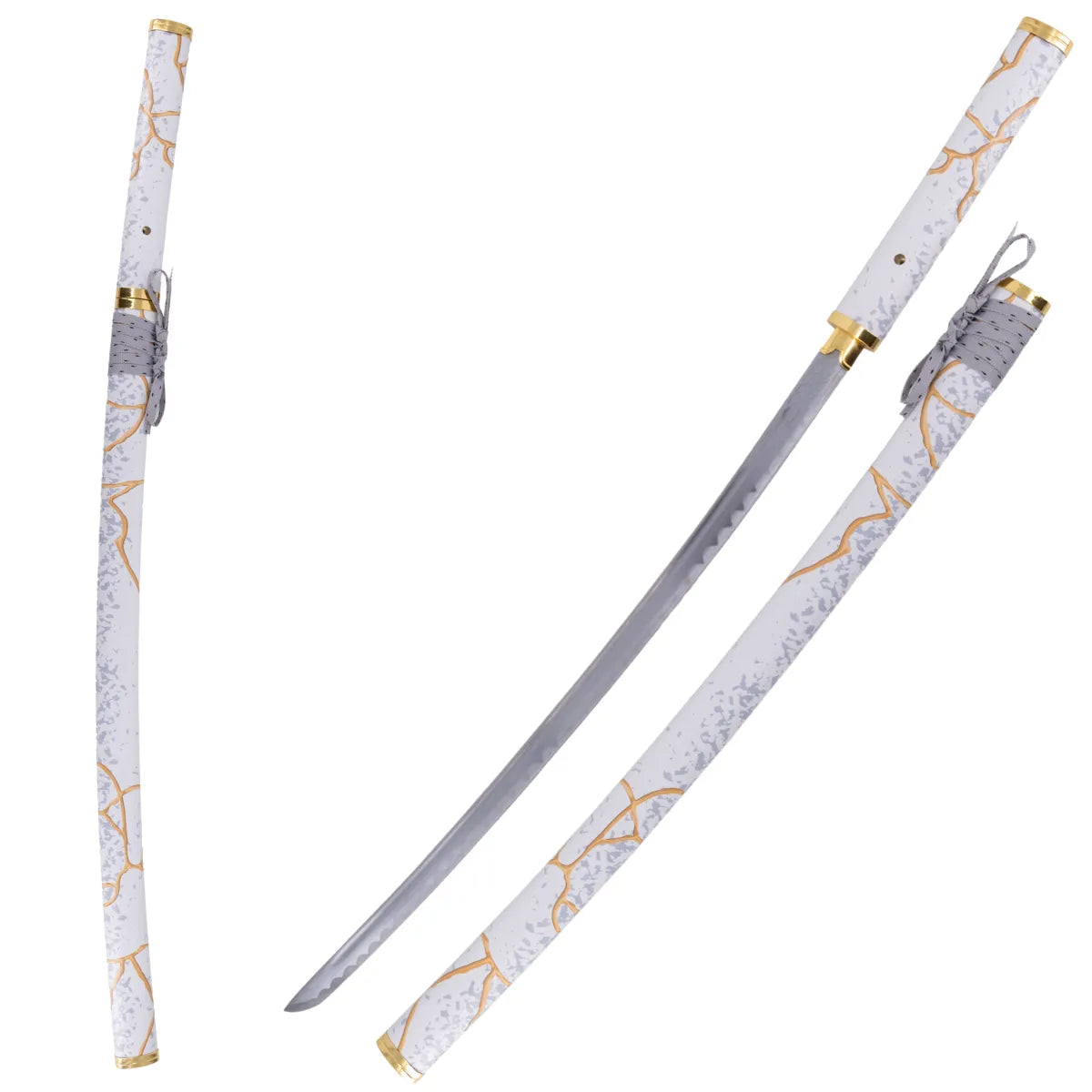 Shirasaya Decorativa de Acero Ghost of Yotei - Mango Blanco