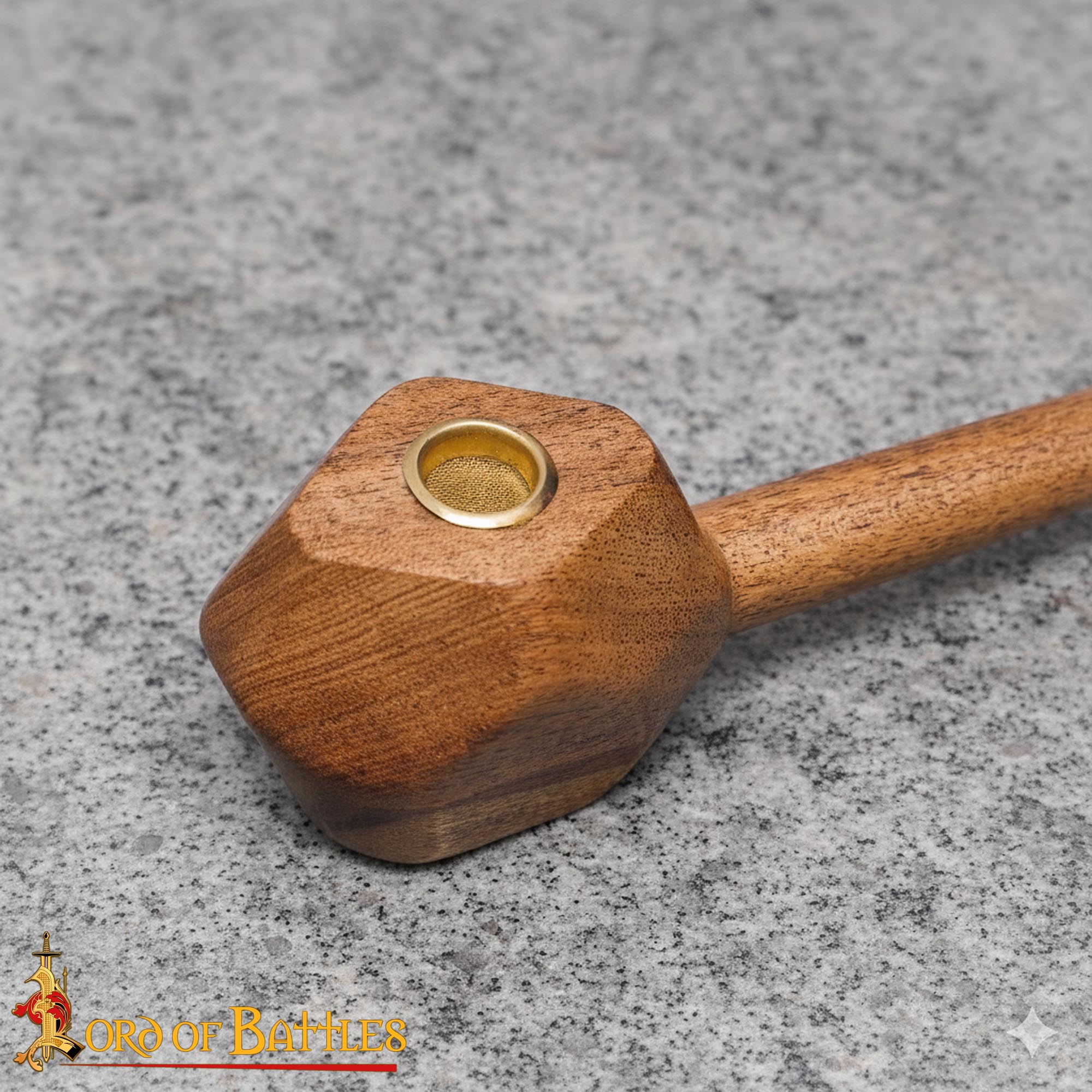 Pipa de Fumar Shire Churchwarden Long Stem con Malla de Latón - Imagen 2