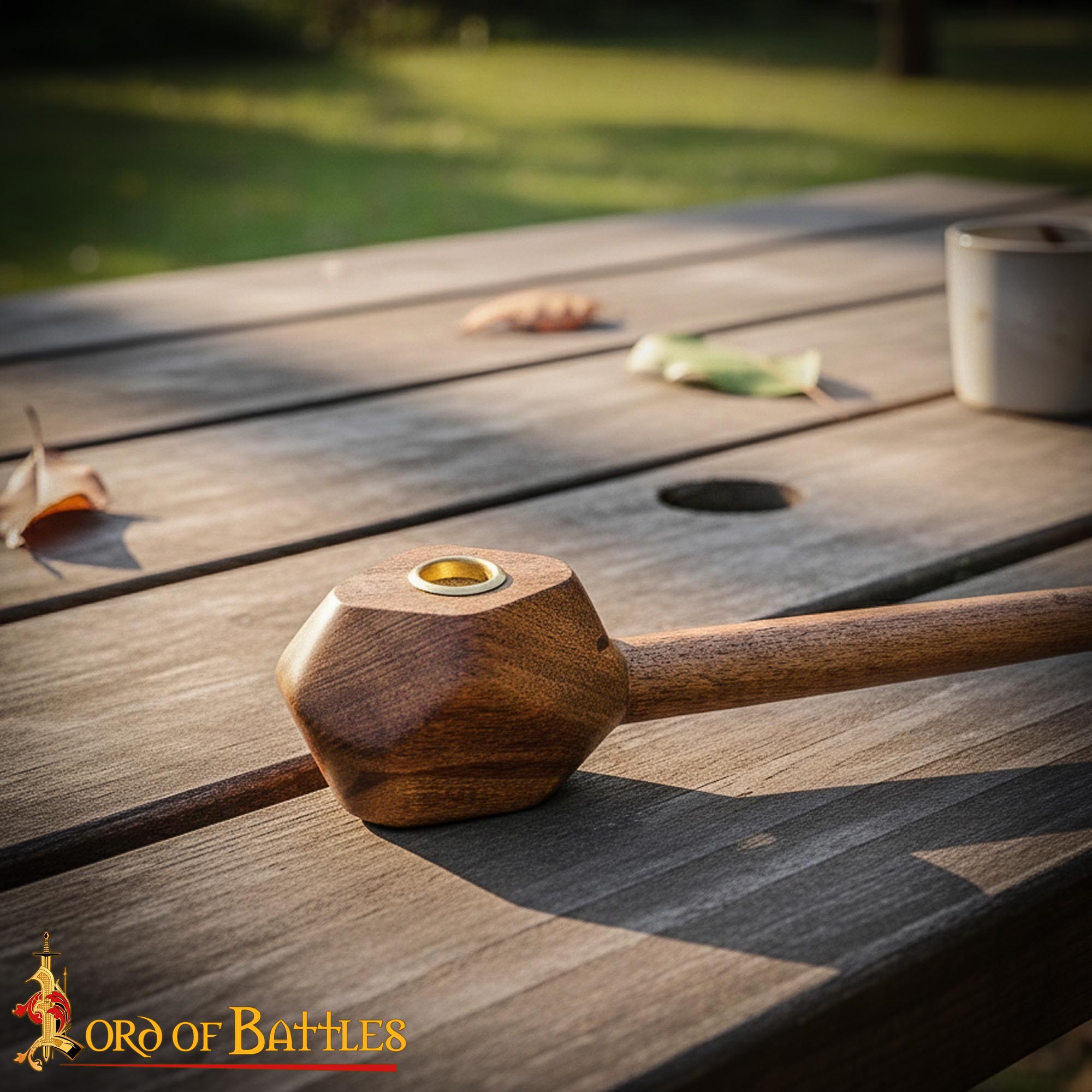 Pipa de Fumar Shire Churchwarden Long Stem con Malla de Latón - Imagen 5