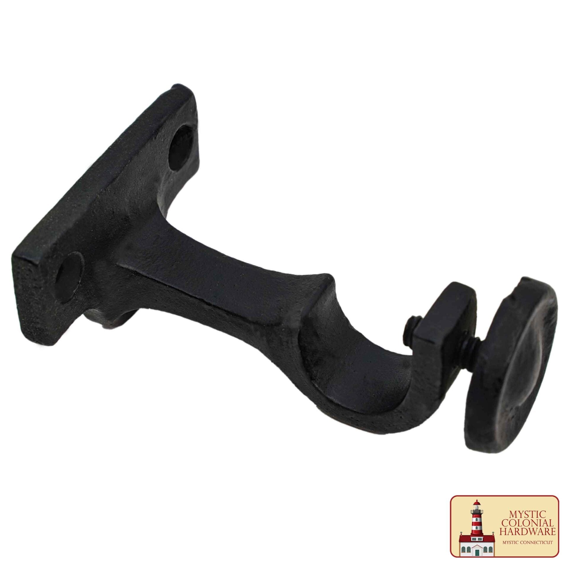 Soportes de Barra de Cortina de Alta Resistencia - Soportes de Cortina Ajustables para Montaje en Pared Negros para Persianas y Ventanas - Soportes de Hardware Extensibles para Barras de Cortina de 1 - Imagen 4