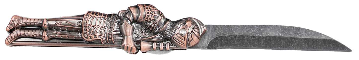 Navaja Third Guerrero Medieval - Mango Zamak y Hoja de Acero 420 en Varios Acabados