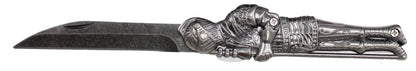 Navaja Third Guerrero Medieval - Mango Zamak y Hoja de Acero 420 en Varios Acabados