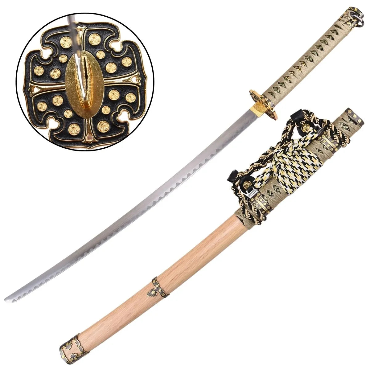 Tachi Decorativo de Estilo Japonés Tradicional