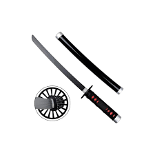 Imagen de Tanto o mini katana de Tanjiro Kamado de Kimetsu no Yaiba Demon Slayer S0280 parte de nuestra colección en Espadas y más, sitio oficial. Esta imagen describe  Tanto