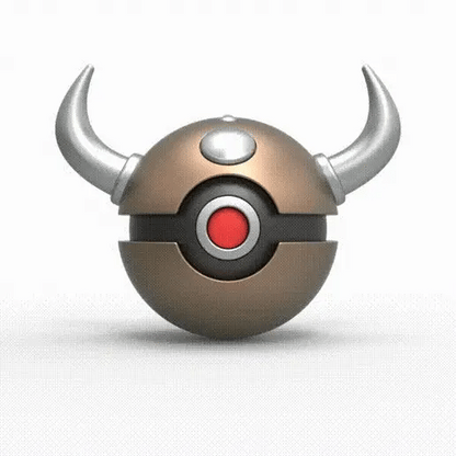 Imagen de Pokeball Artesanal Tauros parte de nuestra colección en Espadas y más, sitio oficial. Esta imagen describe  pokeball