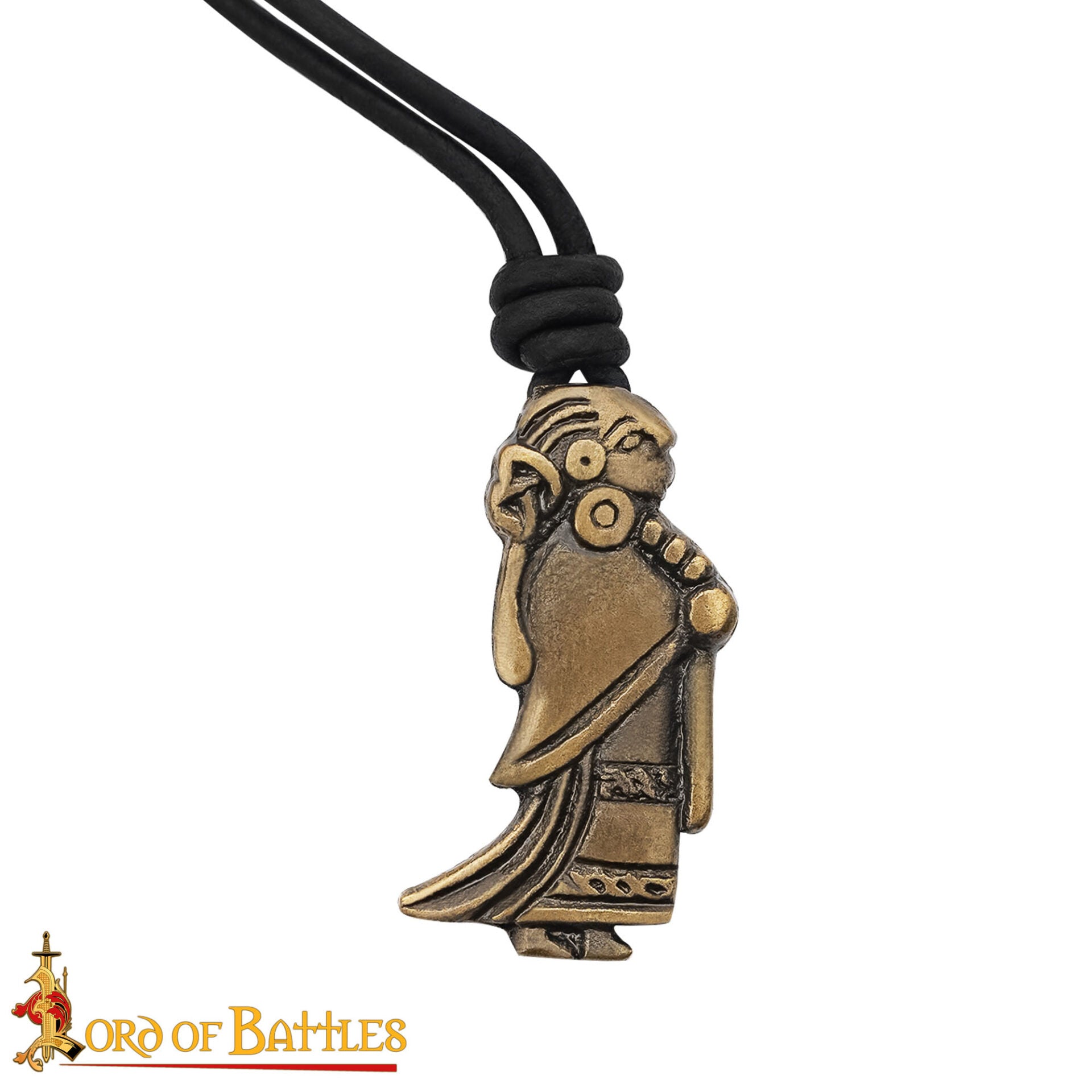 Collar de Latón - Colgante Valquiria Vikinga - Imagen 4