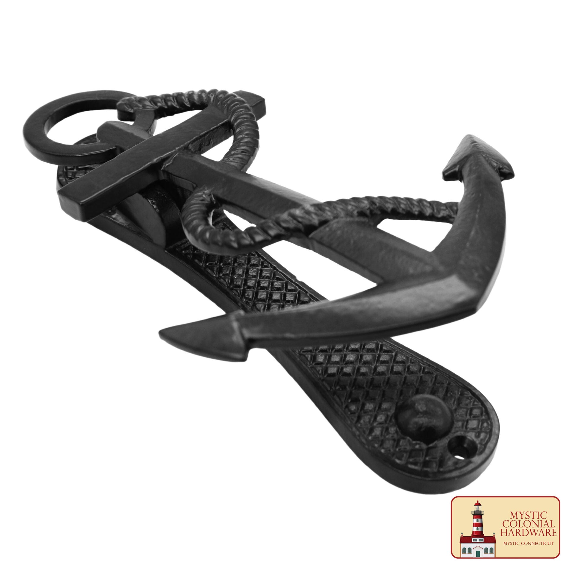 Ancla Náutica Antiqued Door Knocker- Genuino Hierro Handforged - 6 Inches Tall - Imagen 2