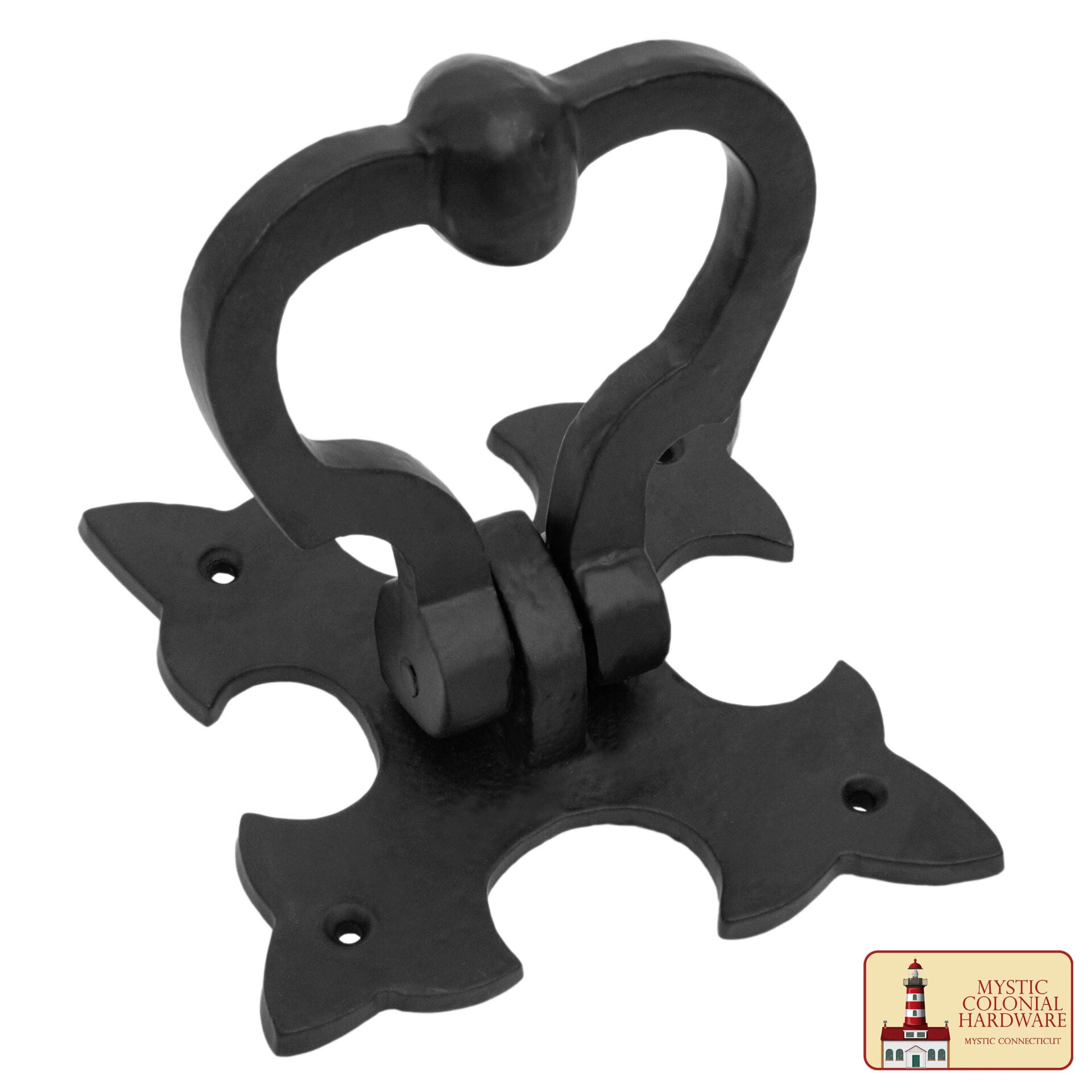 Aldaba Gótica de Hierro Forjado, Negra, Aspecto Medieval Antiguo - Imagen 5