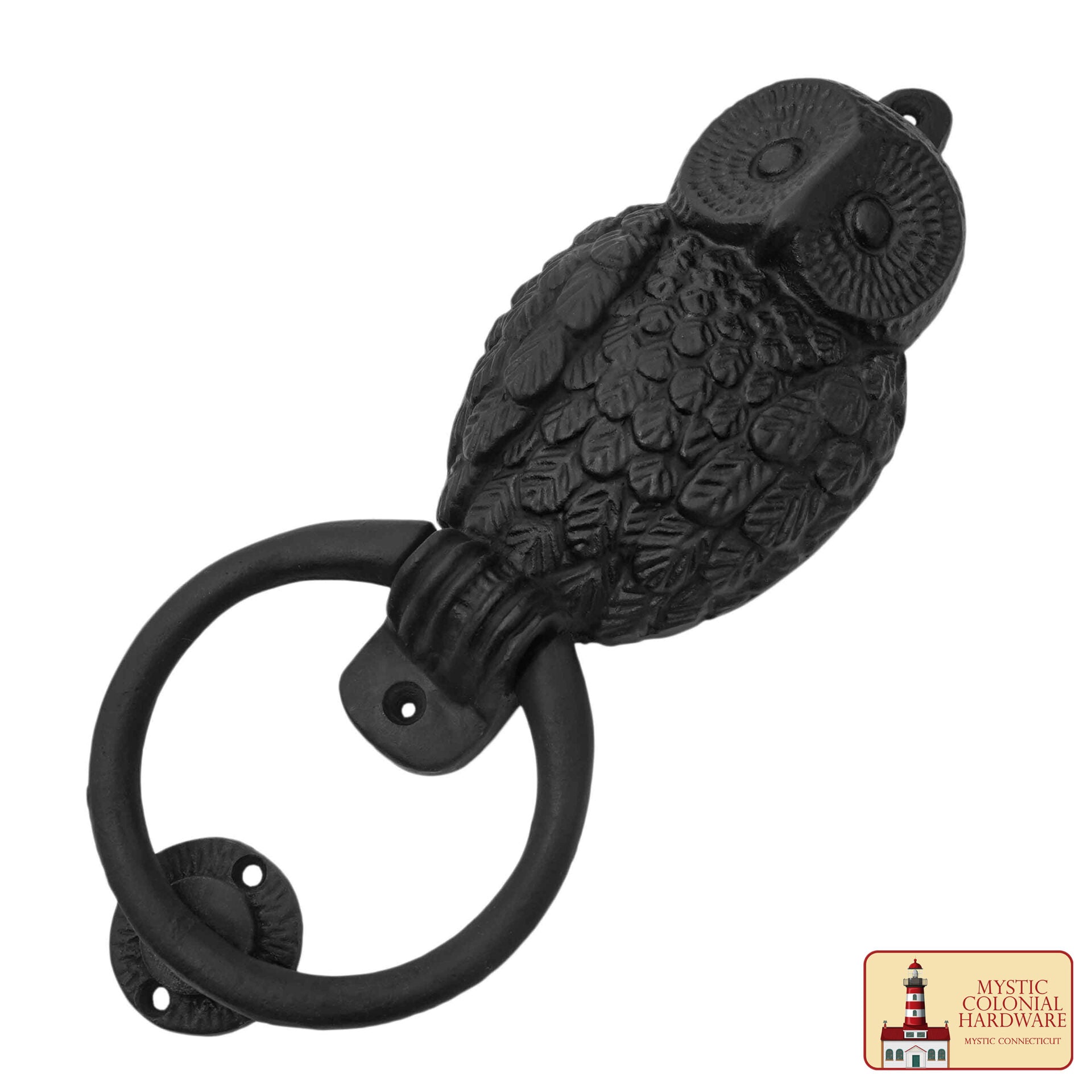 Búho Aldaba : Hierro Fundido Sólido Victoriano, Colonial, Retro, Steampunk, Gótico, Barroco Medieval - Imagen 5