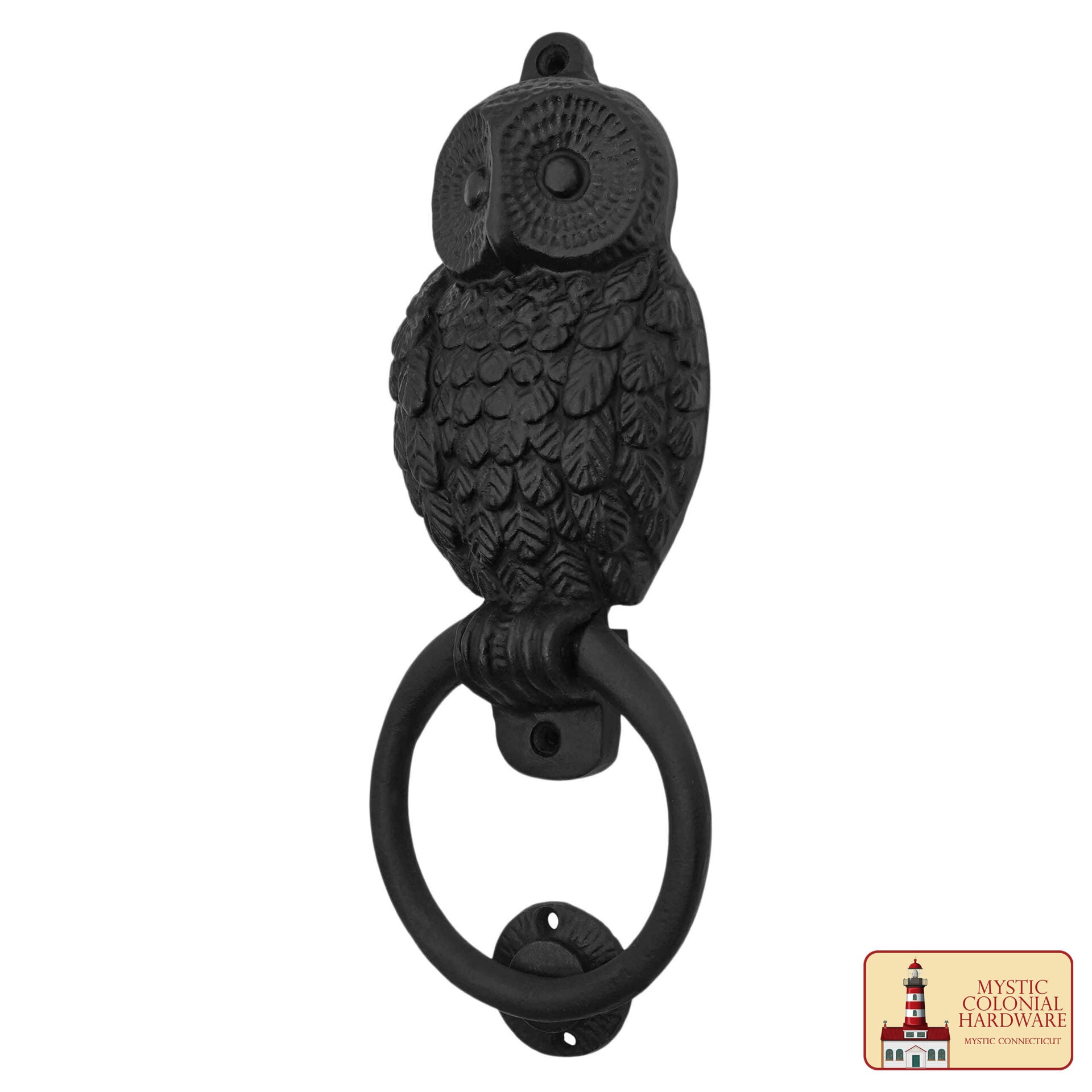 Búho Aldaba : Hierro Fundido Sólido Victoriano, Colonial, Retro, Steampunk, Gótico, Barroco Medieval - Imagen 6