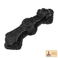 Puerta de Entrada Decorativa con Revestimiento de Polvo Negro Aldaba Antigua Hecha a Mano - Imagen 1