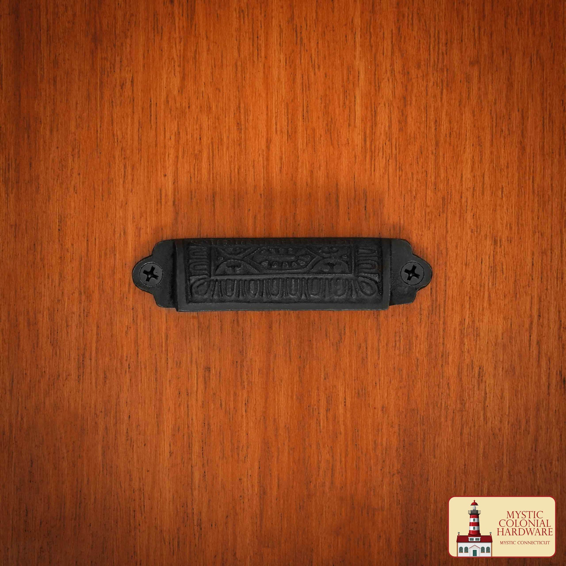 Juego de 4 Tiradores de Hierro Fundido Rústico: Ideal para Ambientes Victorianos, Coloniales, Retro, Steampunk, Góticos, Barrocos y Medievales, (9.3x2.2) Cm - Imagen 5