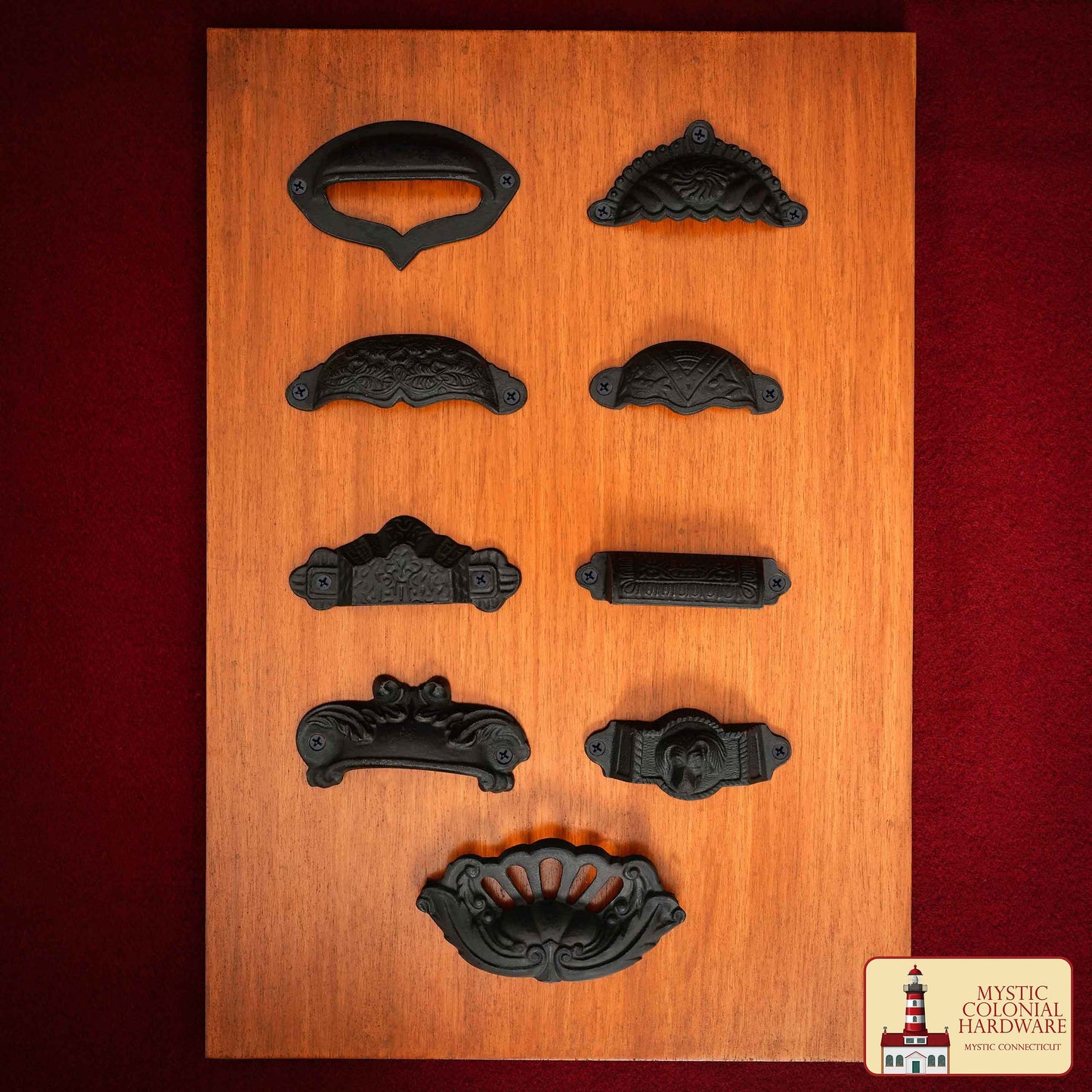 Juego de 4 Tiradores de Hierro Fundido Rústico: Ideal para Ambientes Victorianos, Coloniales, Retro, Steampunk, Góticos, Barrocos y Medievales, (9.3x2.2) Cm - Imagen 6
