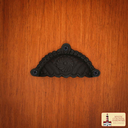 Tiradores Rústicos de Hierro Fundido para Cajones Tiradores para Armarios: Ideal para Ambientes Victorianos, Coloniales, Retro, Steampunk, Góticos, Barrocos y Medievales, (9.6x5.4) Cm - Imagen 5