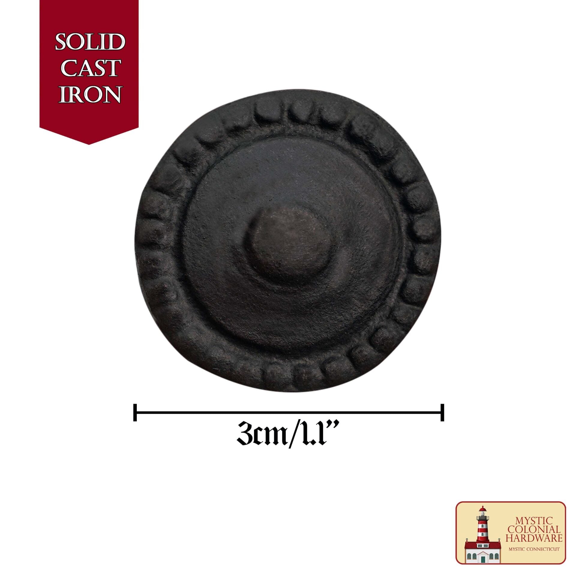 Mano de Hierro Forjado Tirador del Gabinete Antiguo Rústico Perillas para el Gabinete de Cocina Cajón Tire de la Manija con el Hardware - Imagen 3