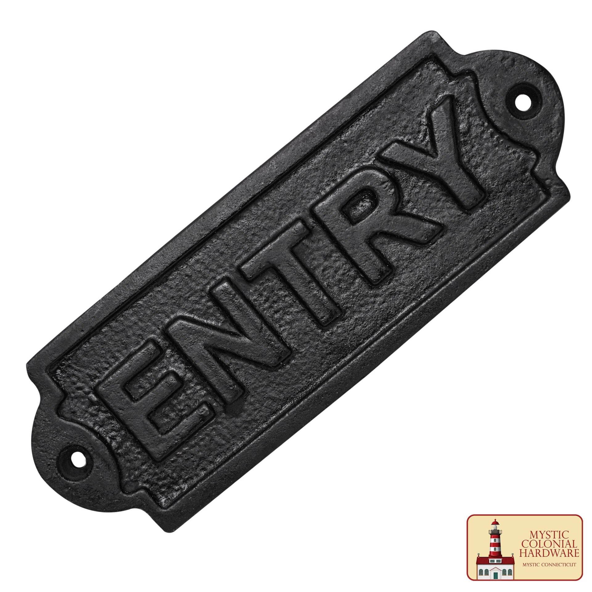 Hierro Forjado Macizo Señal de Entrada Vintage para Puertas Accesorio de Ferretería Hecho a Mano - Imagen 4