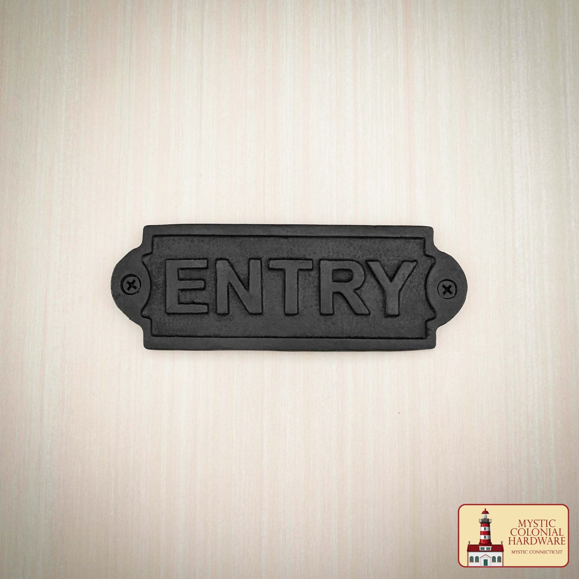 Hierro Forjado Macizo Señal de Entrada Vintage para Puertas Accesorio de Ferretería Hecho a Mano - Imagen 5