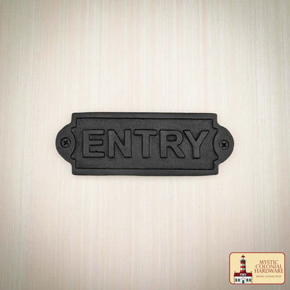 Hierro Forjado Macizo Señal de Entrada Vintage para Puertas Accesorio de Ferretería Hecho a Mano - Imagen 5