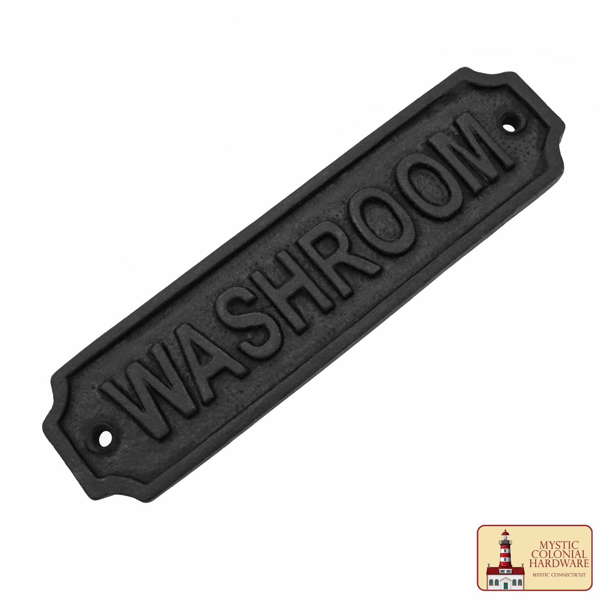 Hierro Forjado Macizo Letrero de Lavabo Vintage para Puertas Accesorio de Ferretería Hecho a Mano - Imagen 4