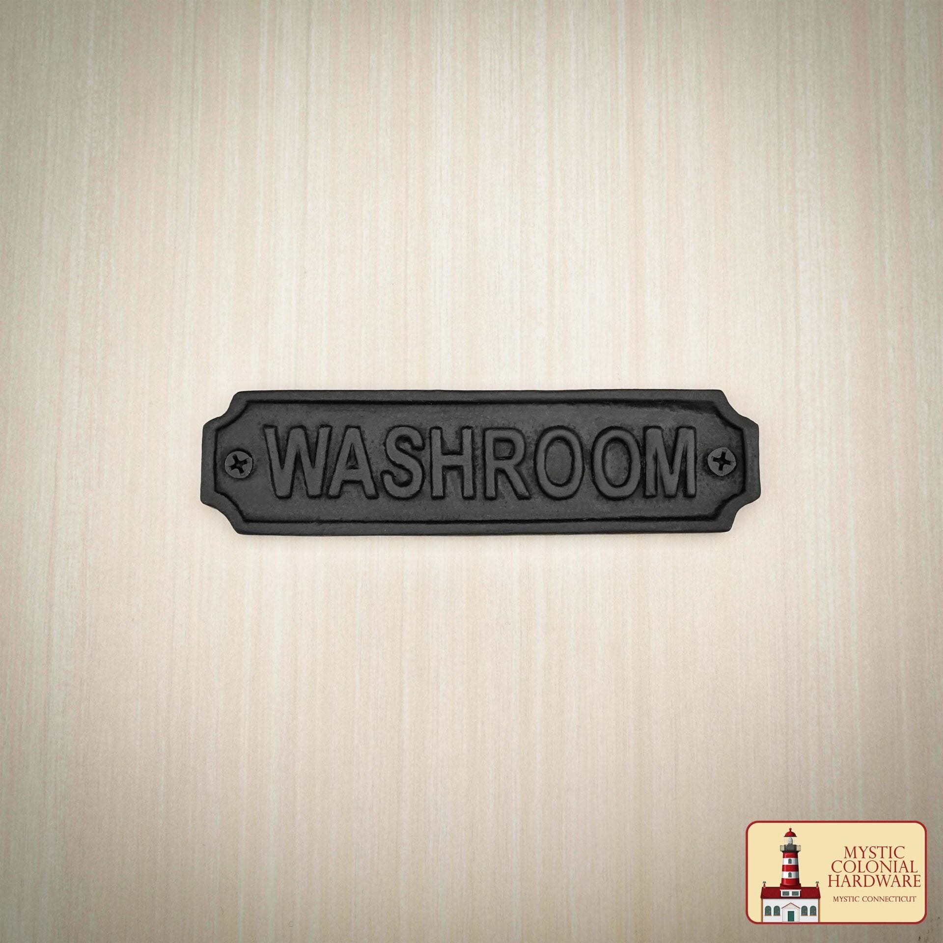 Hierro Forjado Macizo Letrero de Lavabo Vintage para Puertas Accesorio de Ferretería Hecho a Mano - Imagen 5