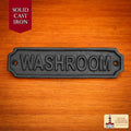 Hierro Forjado Macizo Letrero de Lavabo Vintage para Puertas Accesorio de Ferretería Hecho a Mano - Imagen 1