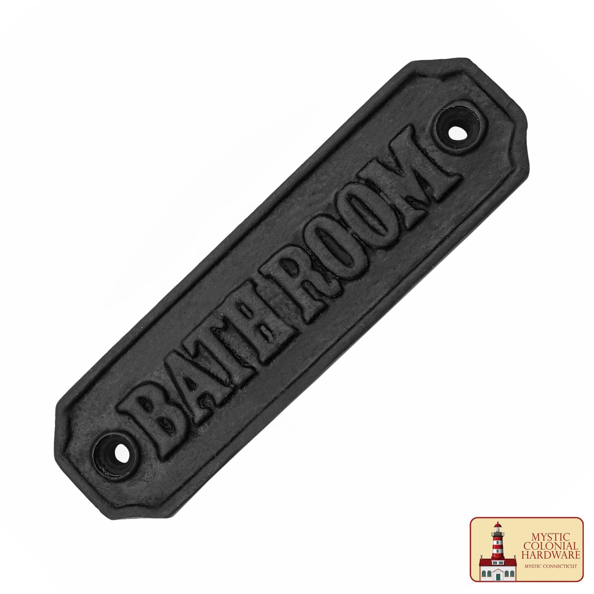 Letrero de Baño Vintage de Hierro Forjado Macizo para Puertas Accesorio de Ferretería Hecho a Mano - Imagen 4