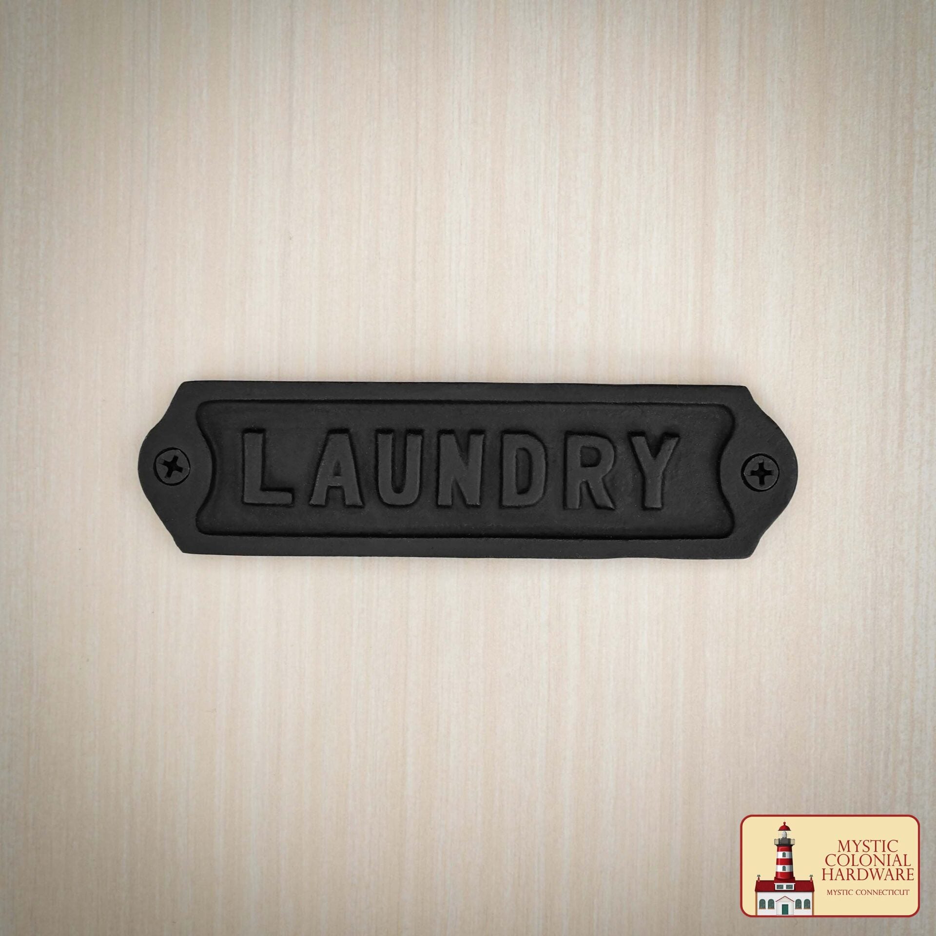 Hierro Forjado Macizo Letrero de Lavandería Vintage para Puertas Accesorio de Ferretería Hecho a Mano - Imagen 5