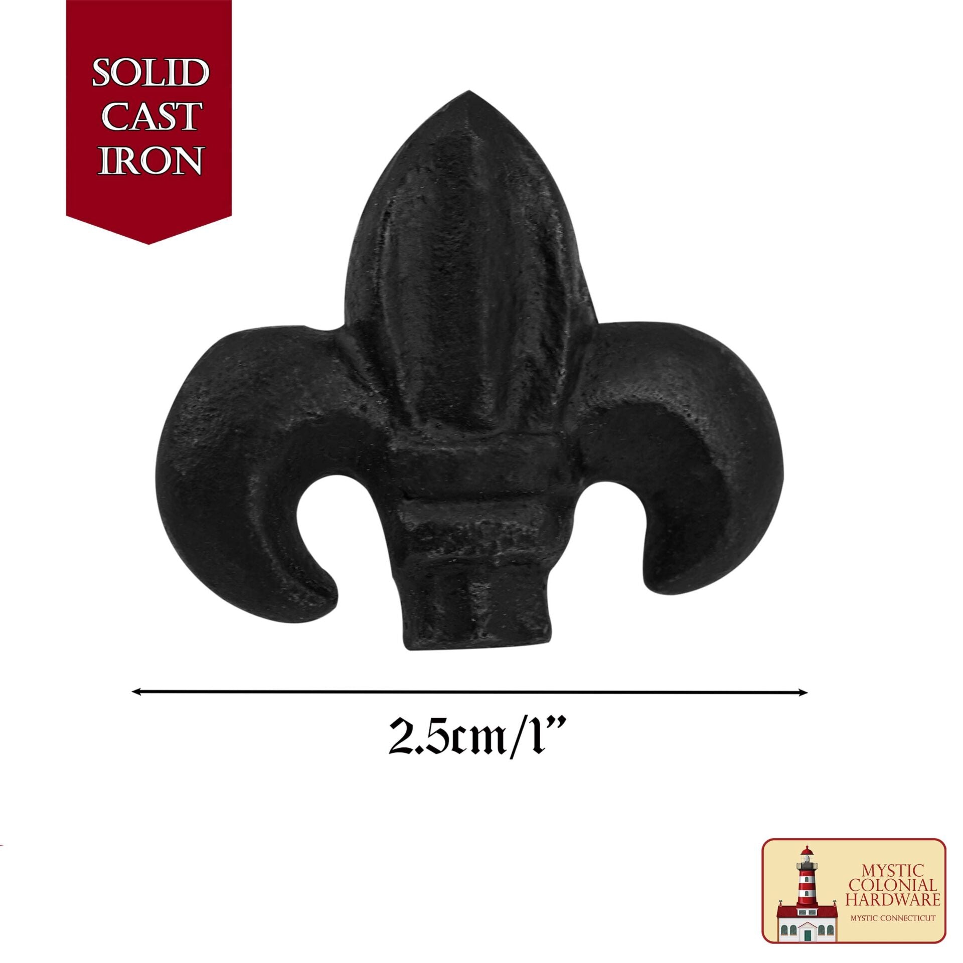 Flor de Hierro Forjada a Mano de Lis Clavos - Imagen 3