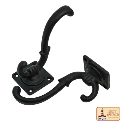 Ganchos de Pared Rústicos de Hierro Fundido, Ganchos Utilitarios Retro Resistentes para Colgar Abrigos, Bolsos, Toallas, Batas, Sombreros y Mucho Más - Imagen 4