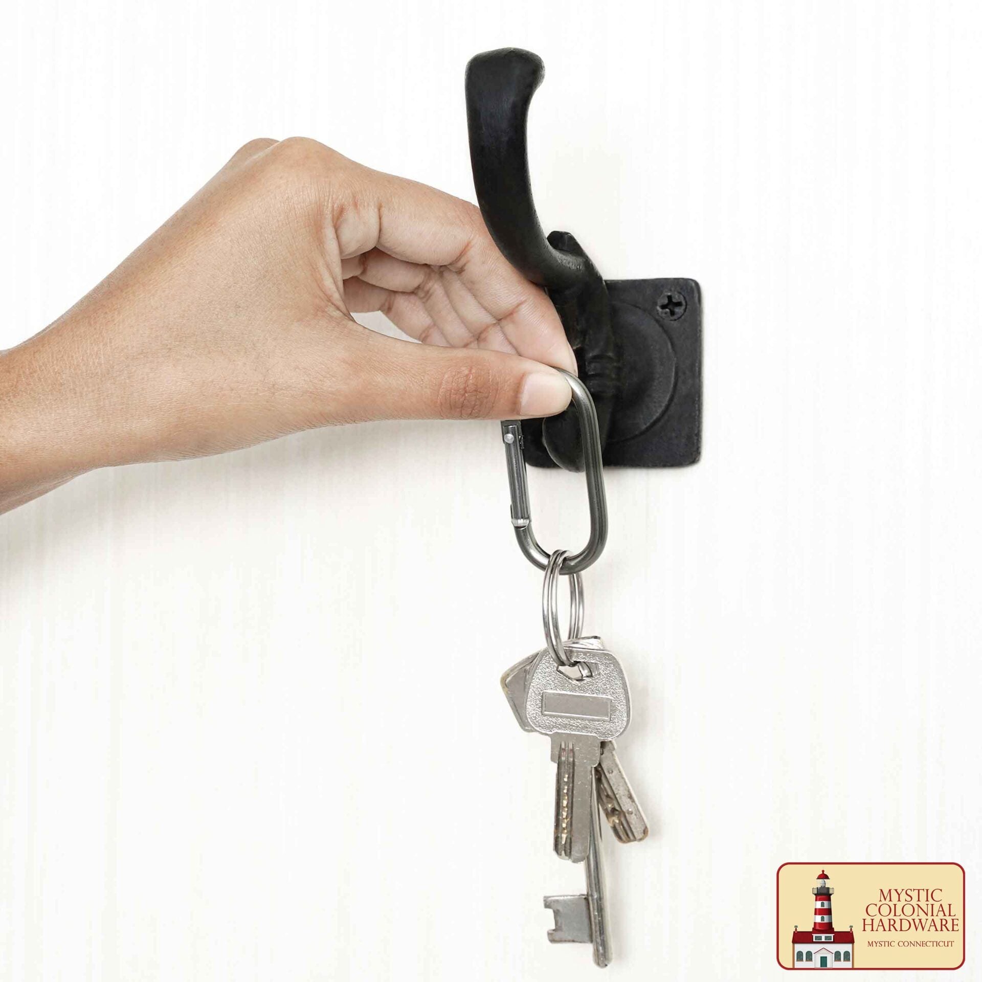 Ganchos de Pared Rústicos de Hierro Fundido, Ganchos Utilitarios Retro Resistentes para Colgar Abrigos, Bolsos, Toallas, Batas, Sombreros y Mucho Más - Imagen 5