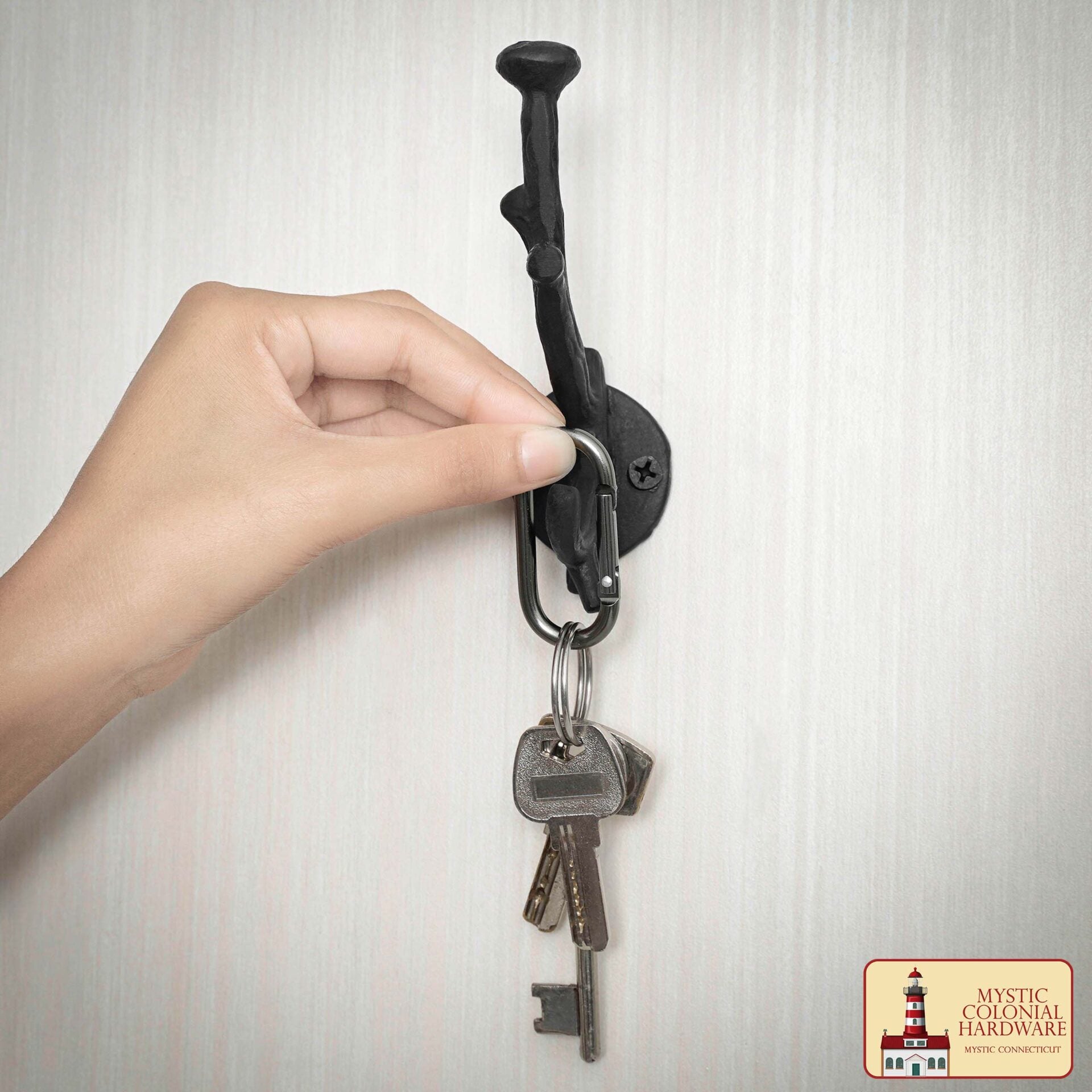 Ganchos de Pared Rústicos de Hierro Fundido : Ideales para Ambientes Victorianos, Coloniales, Retro, Steampunk, Góticos y Barrocos (1 2 X 3.8 ) Cm - Imagen 6