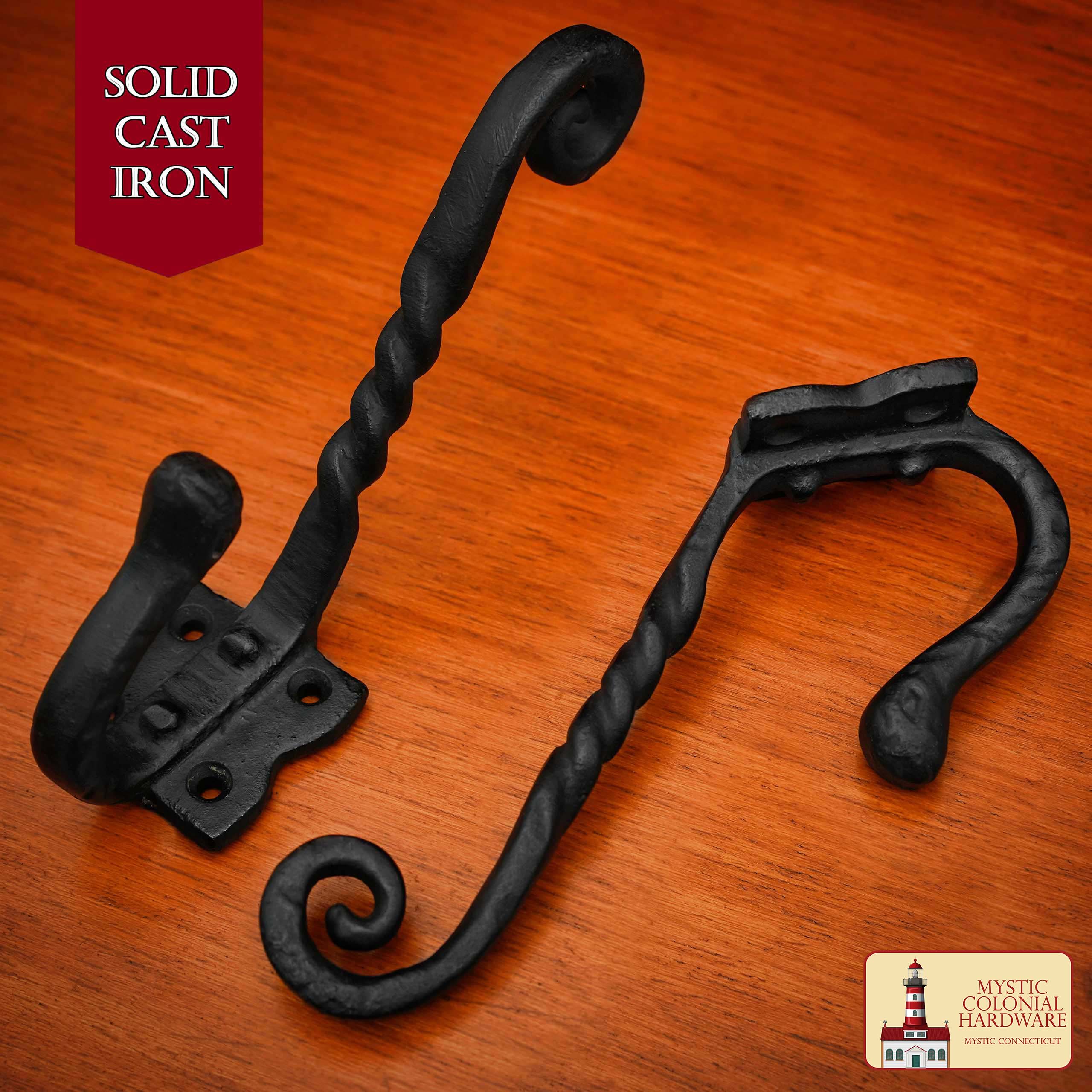 Ganchos de Pared Rústicos de Hierro Forjado a Mano: Ideal para Ambientes Victorianos, Coloniales, Retro, Steampunk, Góticos y Barrocos (11x12) Cm - Imagen 2