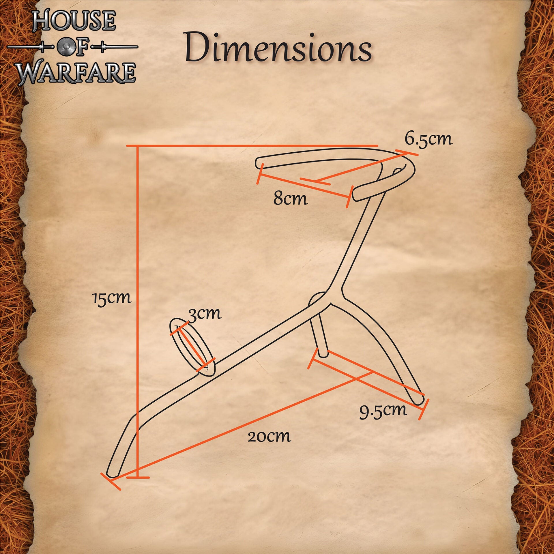 Pie de Cuerno para Beber de Hierro Forjado a Mano con Acabado Al Aceite - Imagen 3