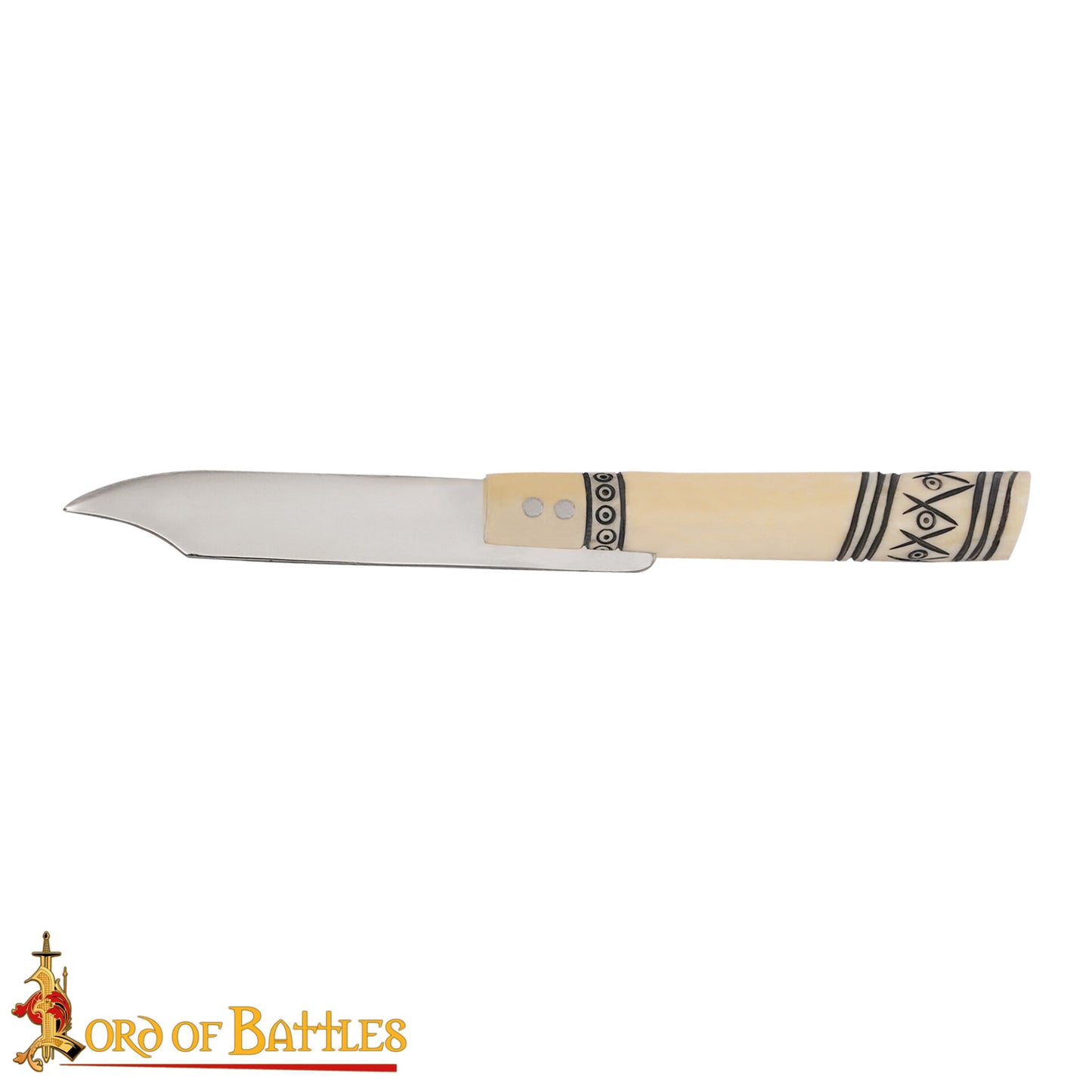 Cuchillo Plegable Forjado a Mano con Mango de Hueso - Hoja de Acero Inoxidable Pulido de 20 Cm - Imagen 5