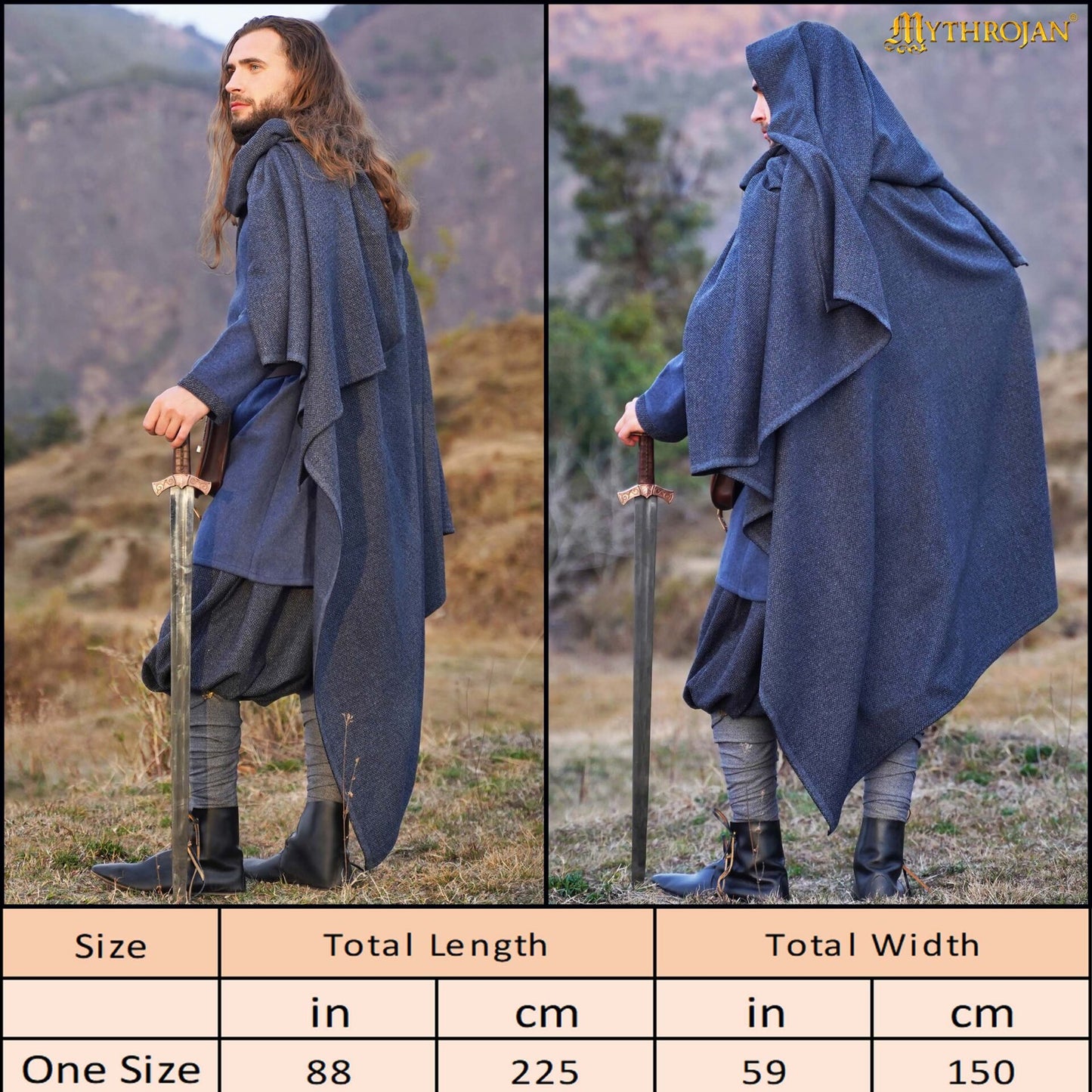 Capa Vikinga Alaric: Estilo Audaz y Calidez Práctica en Un Diseño Histórico - Imagen 3