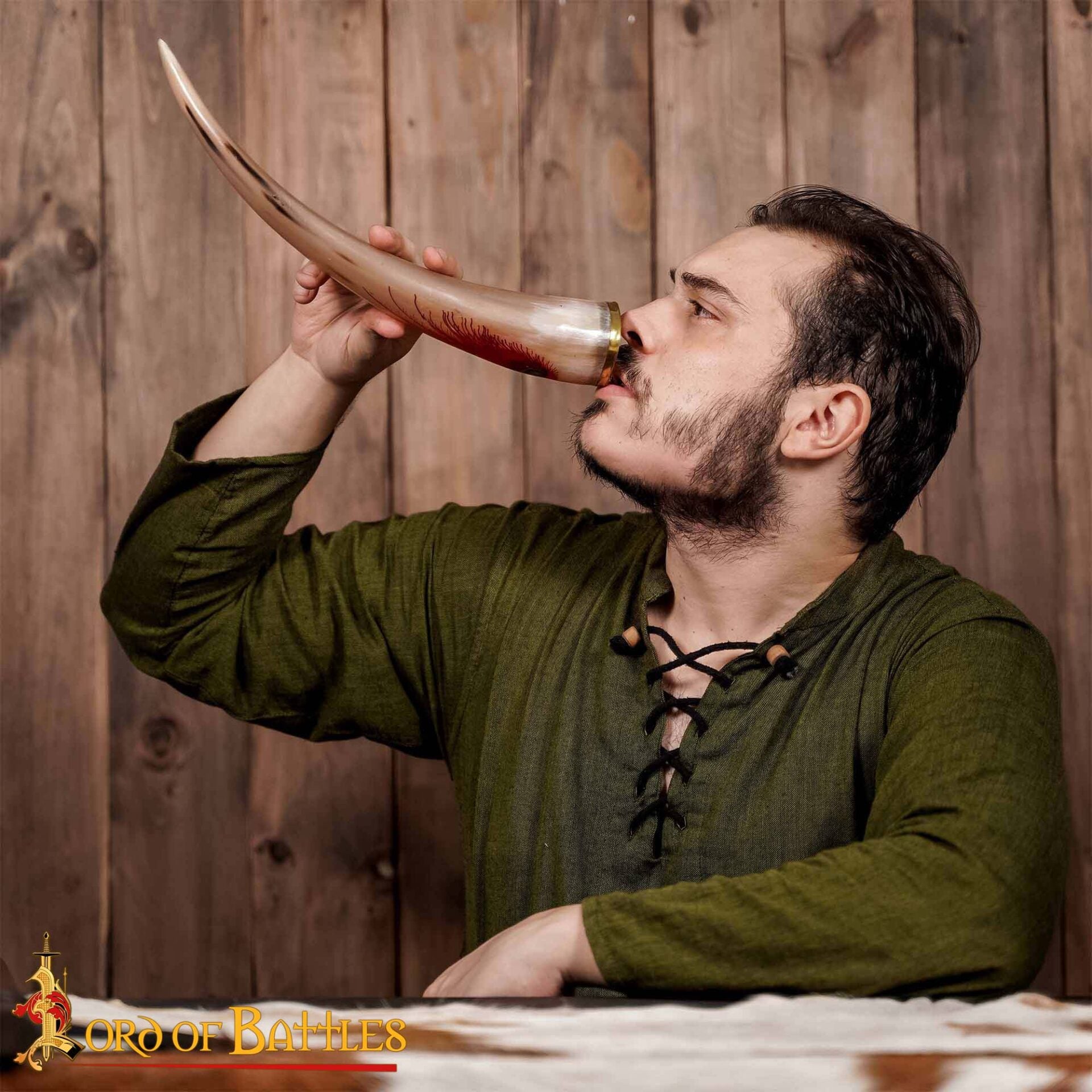 Auténtico Cuerno de Buey para Beber 400 - 500 Ml Elaborado Artesanalmente con Auténtico Cuerno de Buey - Imagen 5