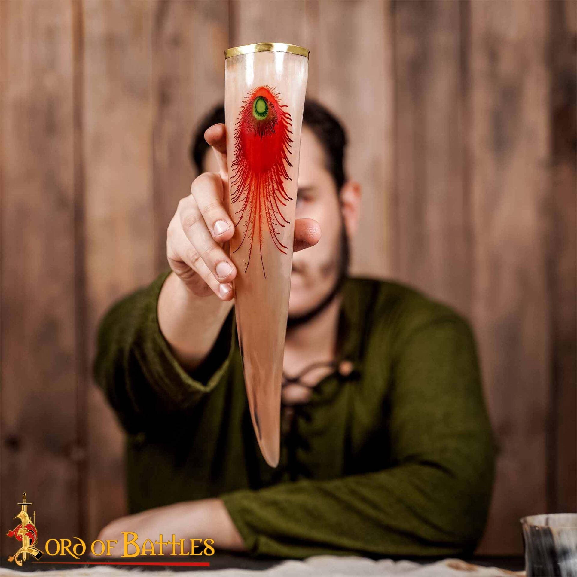 Auténtico Cuerno de Buey para Beber 400 - 500 Ml Elaborado Artesanalmente con Auténtico Cuerno de Buey - Imagen 6