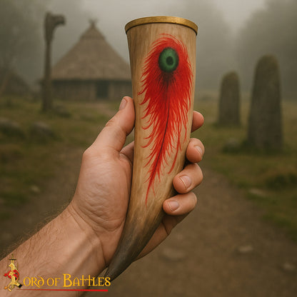 Auténtico Cuerno de Buey para Beber 400 - 500 Ml Elaborado Artesanalmente con Auténtico Cuerno de Buey - Imagen 1