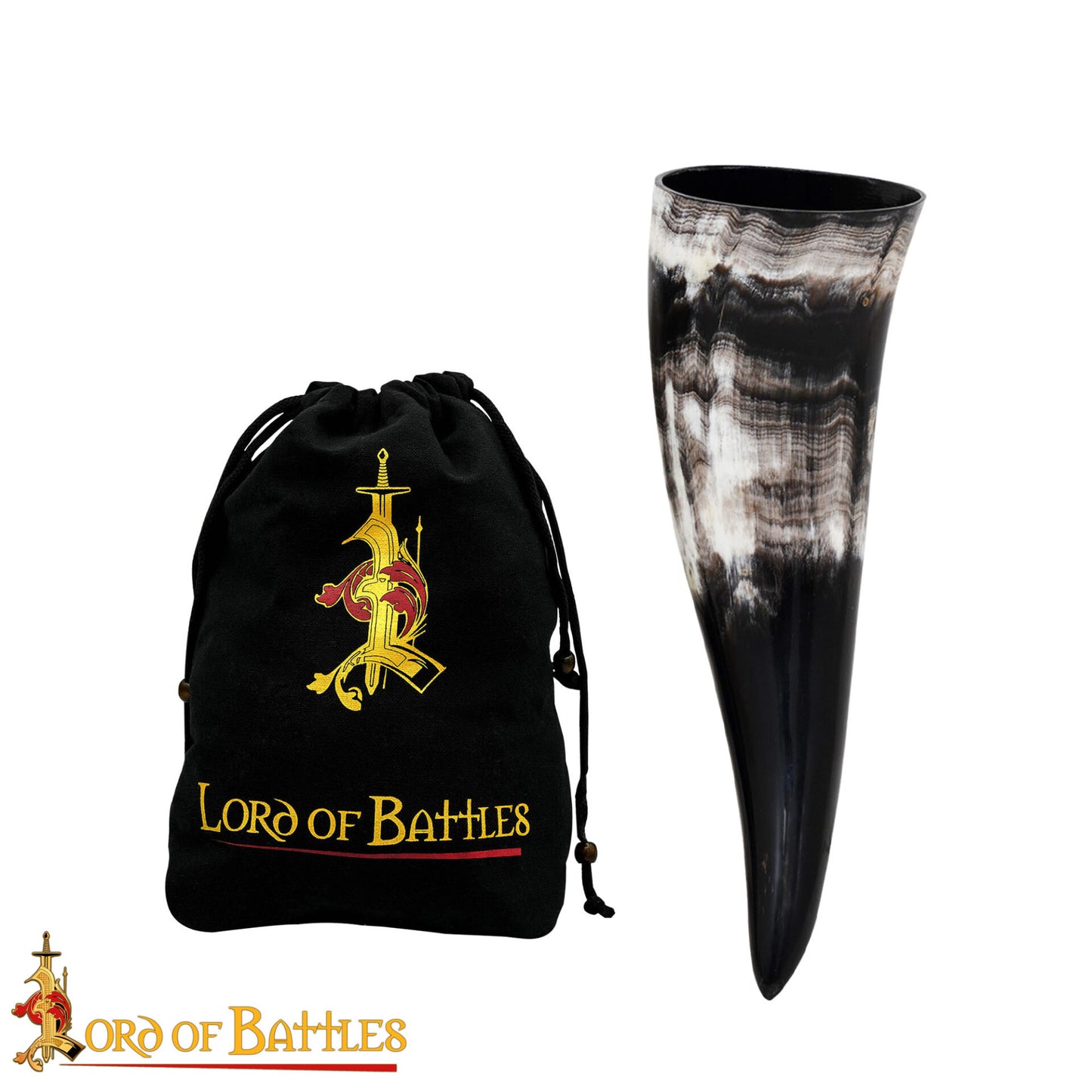 Vikingo Cuerno de Buey para Beber - Taza de Cuerno Natural Pulido Artesanal (200 Ml) - Imagen 4
