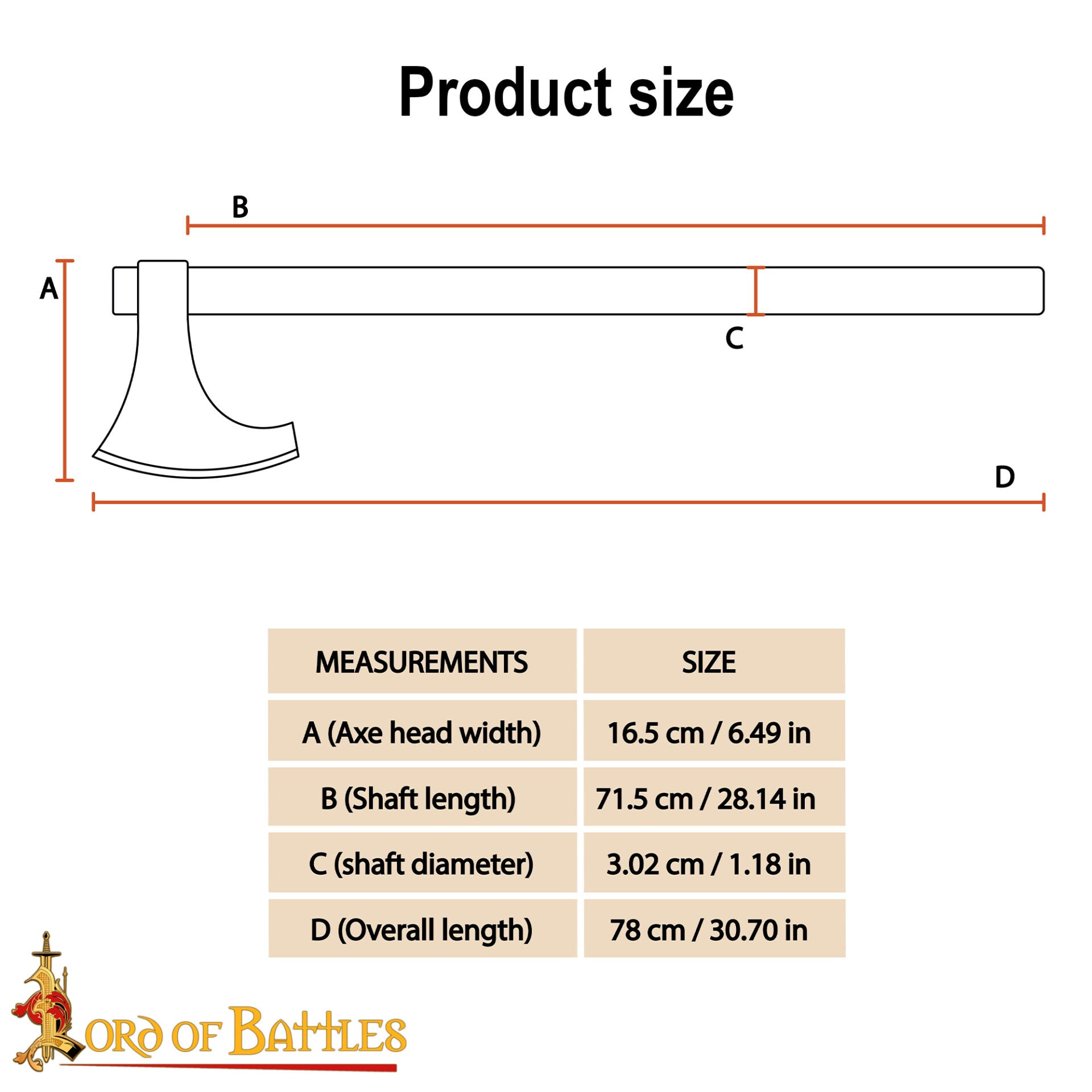 Hacha Vikinga Barbuda Hoja Forjada de Acero Al Carbono y Vástago de Madera, Guerrero Nórdico Hacha de Batalla Larp, Coleccionable - Imagen 8