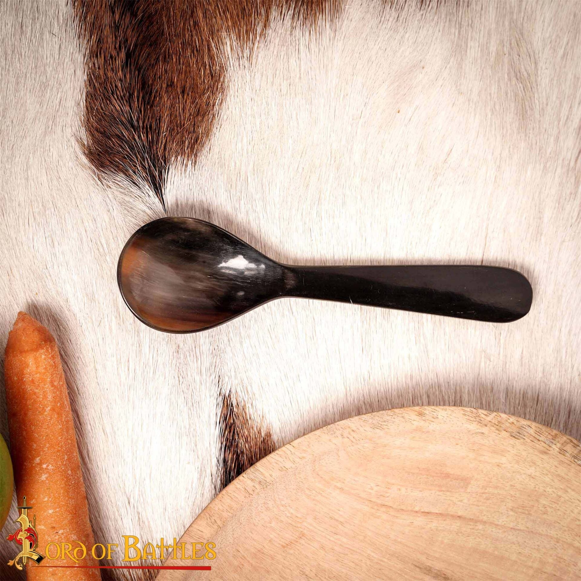 Cuchara Medieval de Cuerno - Hecha a Mano con Cuerno de Buey Natural - Imagen 9