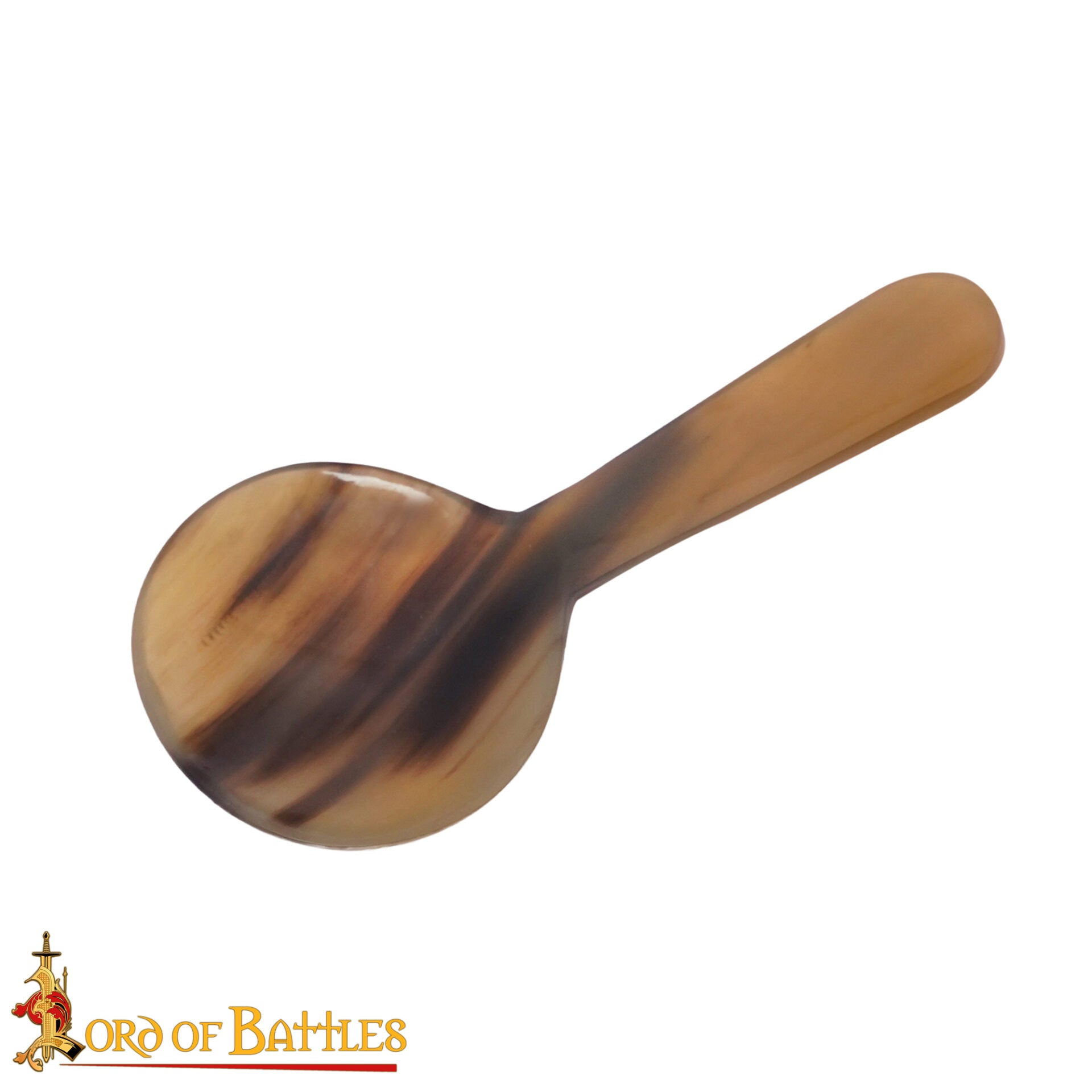 Cuchara Medieval de Cuerno de Buey Tallada a Mano en Cuerno de Origen Ético - Imagen 3