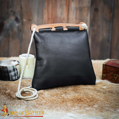 Bolso de Piel Hedeby de Inspiración Histórica Vikinga - Imagen 1
