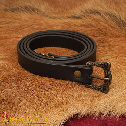 Cinturón de Cuero Genuino Viking Warrior, 130 Cm - Discontinued - Imagen 2