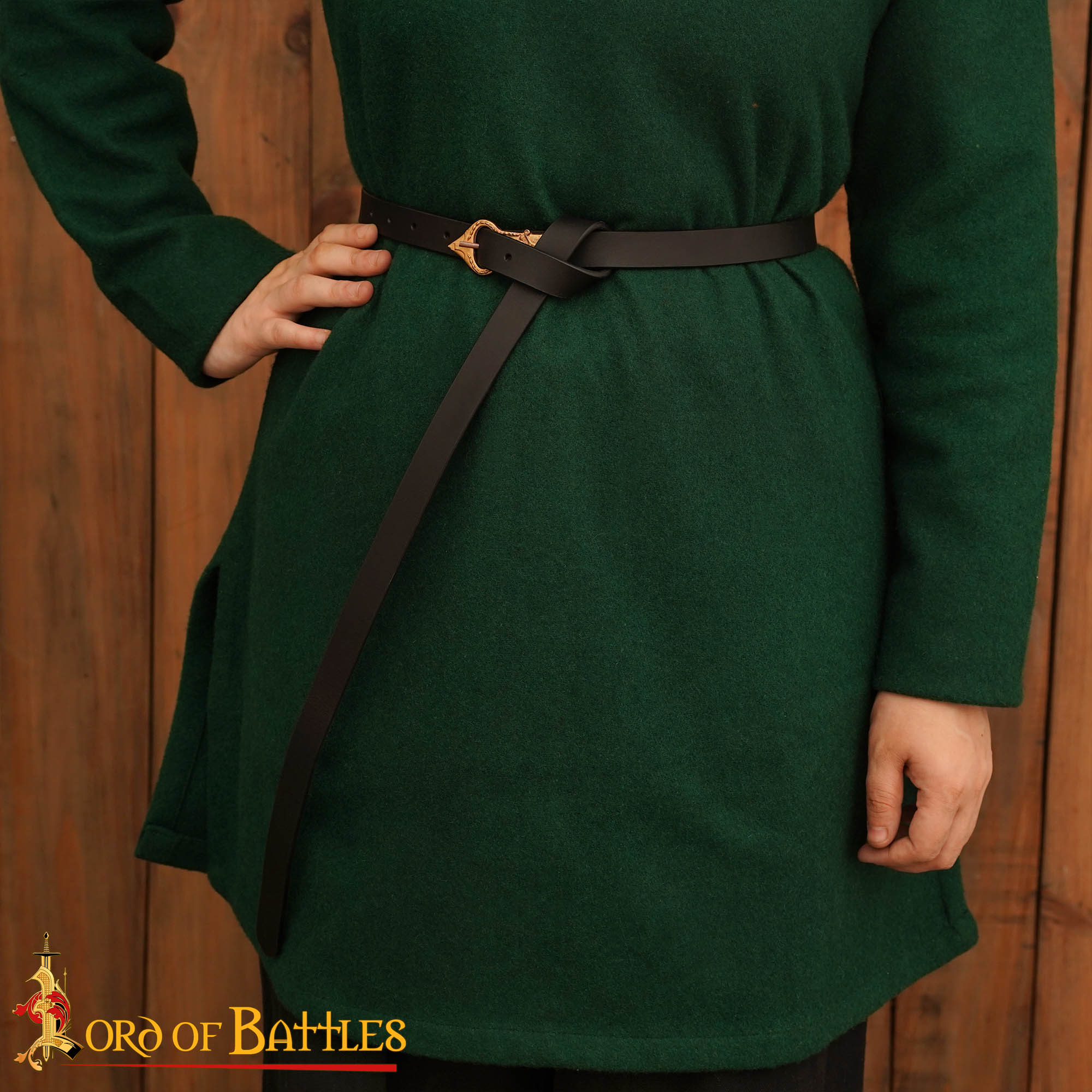 Cinturón Sajón con Hebilla de Bronce Rey Grande - Imagen 2