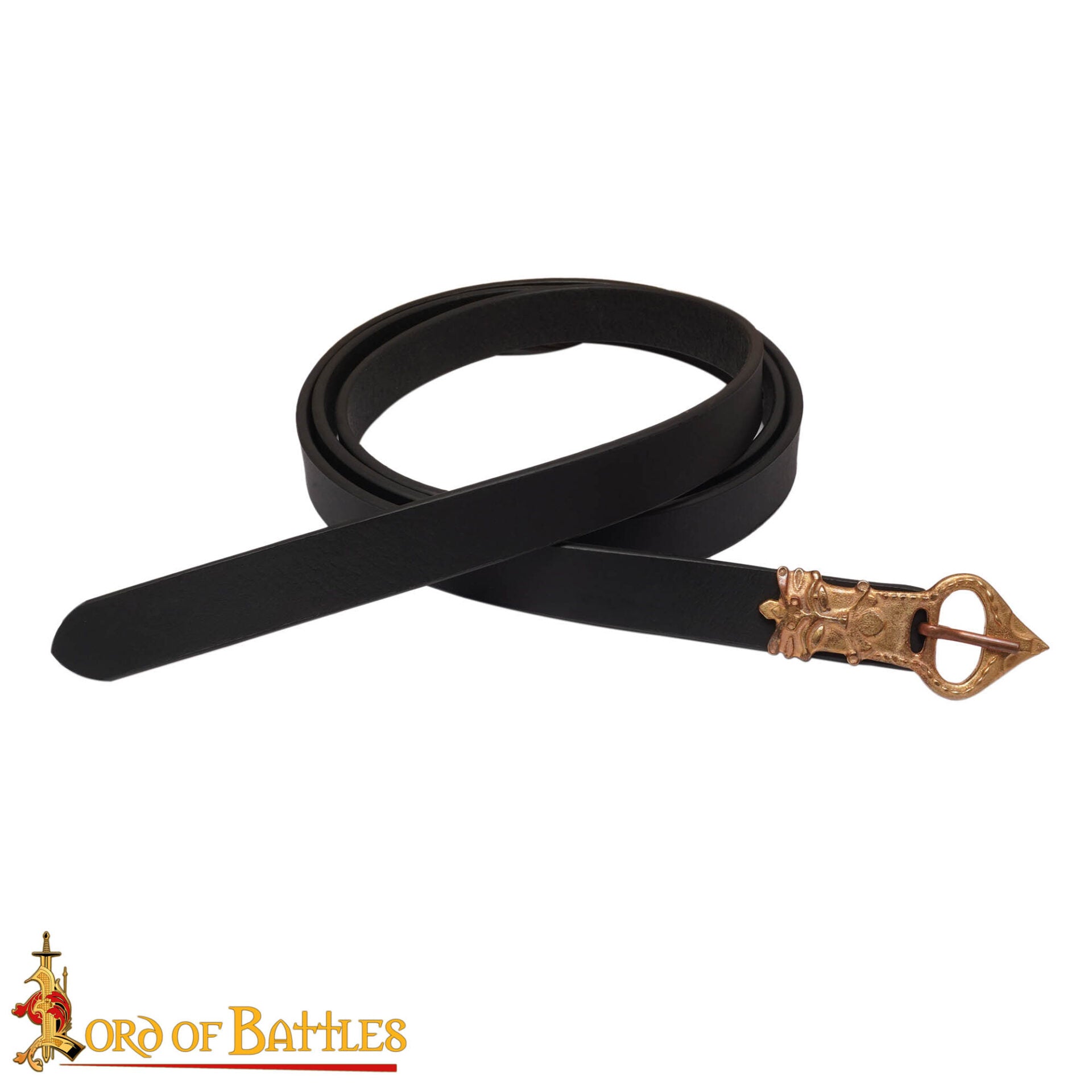 Cinturón Sajón con Hebilla de Bronce Rey Grande - Imagen 3