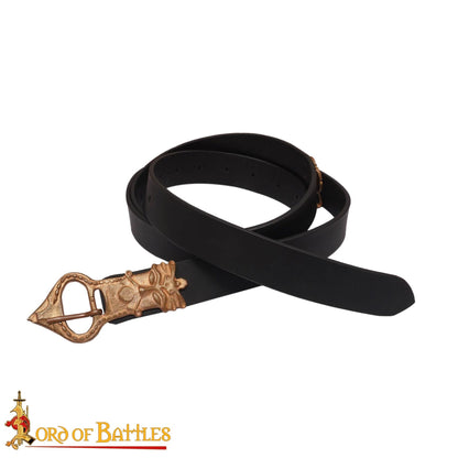 Cinturón Sajón con Hebilla de Bronce Rey Pequeño - Imagen 3